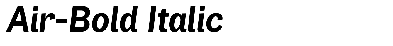 Air-Bold Italic